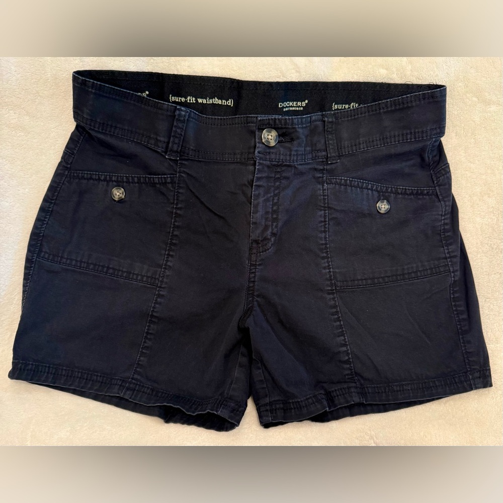 Dockers Women's Dark Navy Cargo Shorts Size 10P